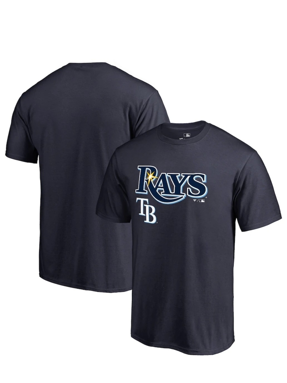 NWOT Majestic Navy Tampa Bay Rays Logo Short Sleeve Tee
